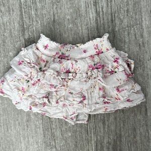Loveshackfancy girls mini skirt